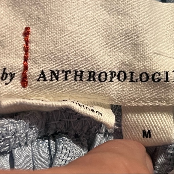 Anthropologie Blue Ruffled Blouse - Picture 3 of 3